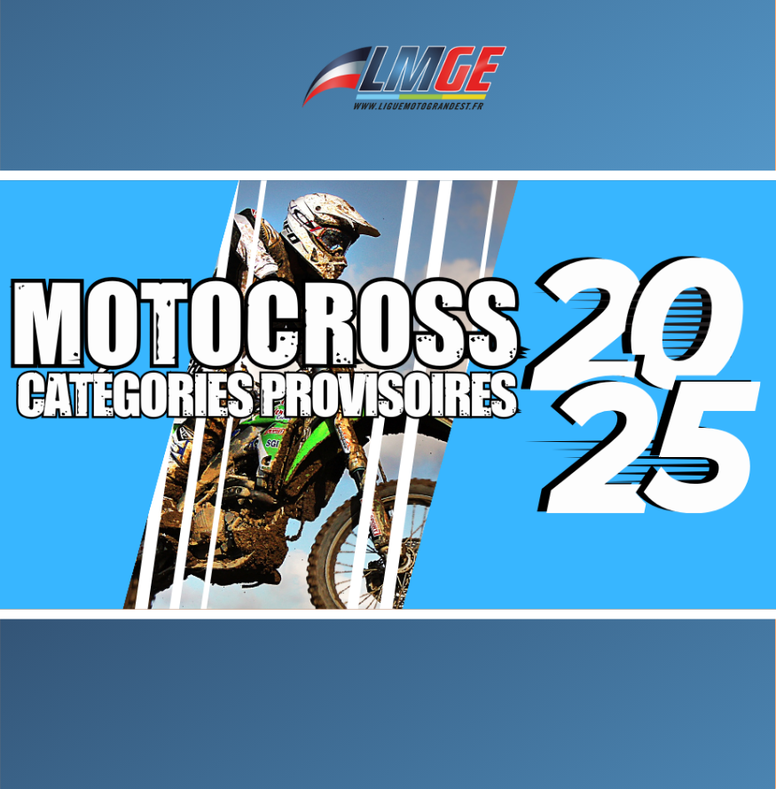 MOTOCROSS – DÉCOUVREZ LES CATÉGORIES PROVISOIRES !